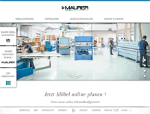 Tablet Screenshot of maurer-schreinerei.de